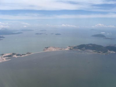 Hong Kong from the air, August 2006