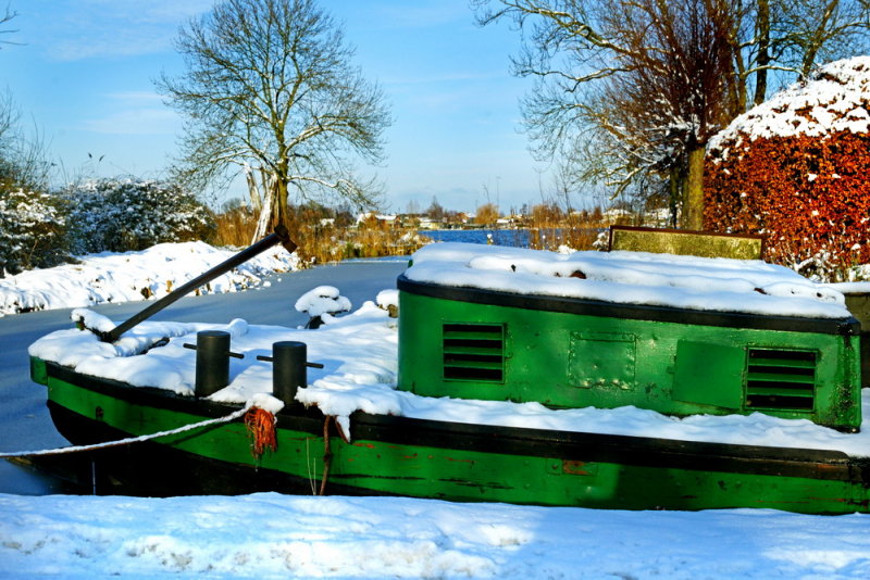 Green boat