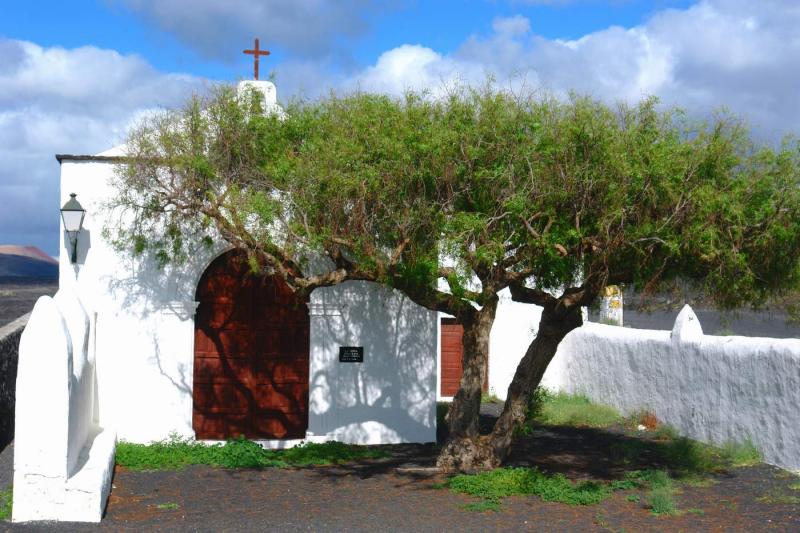 Chapel with tree