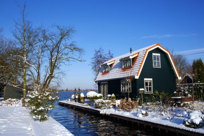 Beautiful winter house