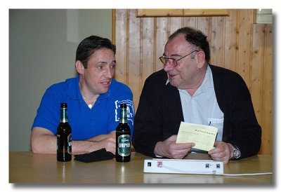 Frank Weber und Horst Bach, emsige Helfer im Hintergrund