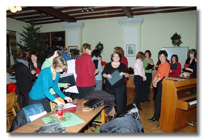 Einsingen im Saal