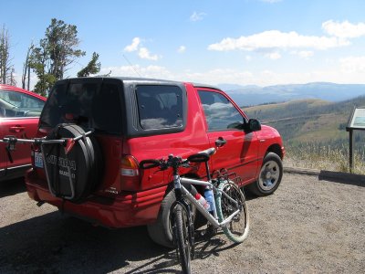 Getting ready to ride to the fire lookout