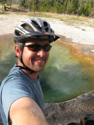 Self portrait at the hot pool