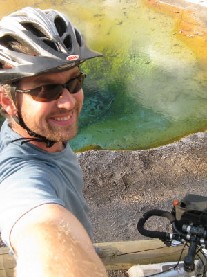 Self portrait at the hot pool