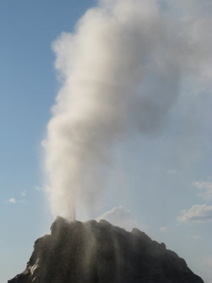 Closeup of the geyser