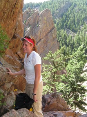Back to Eldorado Springs Canyon for some climbing with Kara!