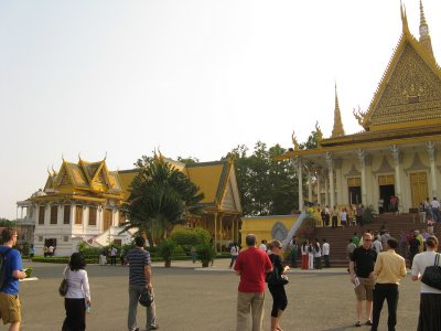 The silver pagoda and national palace in Phnom Pehn