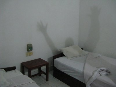 Creepy hotel in Kompong Cham, north of Phnom Pehn