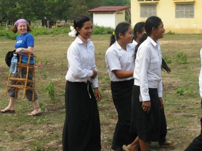 Pepy raised the money to build the secondary school, so the kids would not have to go to the city