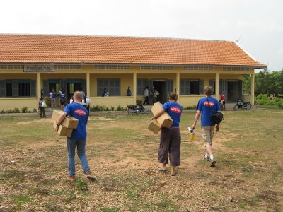 Bringing supplies