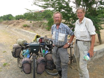 A European couple I met on the road who had been riding for 2 1/2 years!