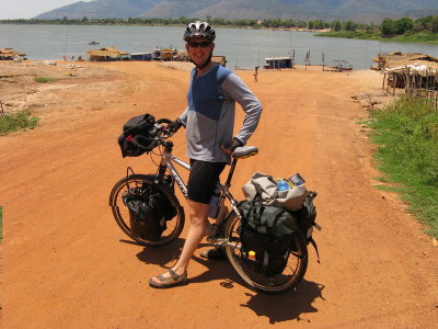 Getting ready to cross the Mekong to Champasak