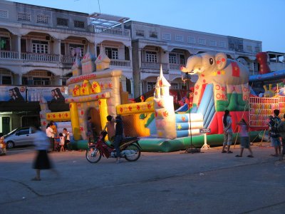 In the largest town yet I'd seen in Laos- Pakse