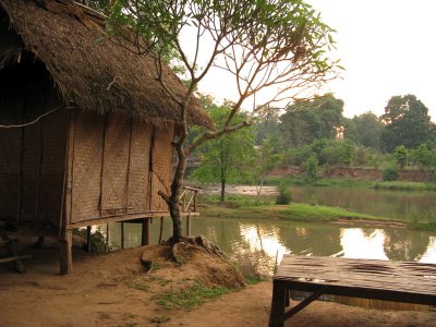 My bungalow on the river- about  $3.50 a night
