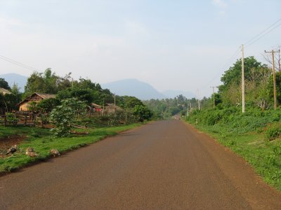 Typical road on the Bolavean