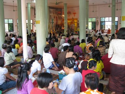 At the temple