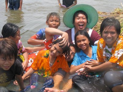 Everyone getting wet