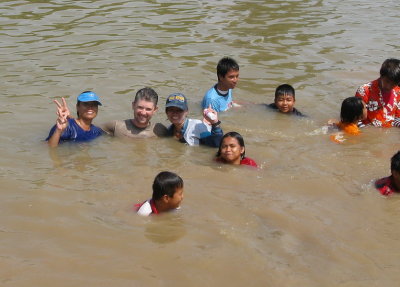 In the river