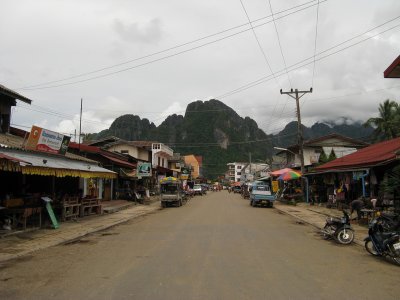 Main street, Vang Vieng