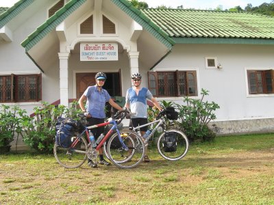 Our first stop- a nice guesthouse in a rather strange little village- the first place where the people weren't very friendly