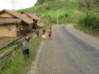 Another village with excited kids