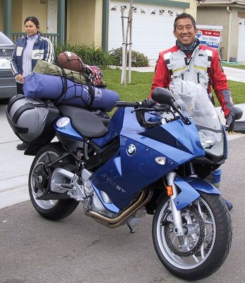 Eugene and his brand new 2008 BMW 800ST