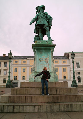 Erin in front of Statue in Gothenburg.jpg