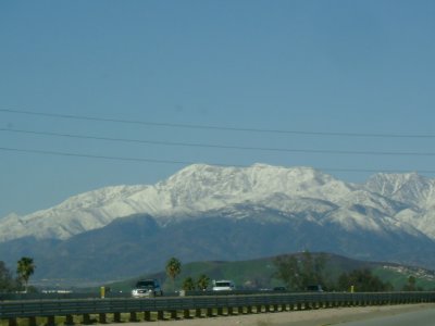 Snow covered San Bernardino