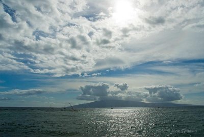 Clouds over Lanai, Hawaii