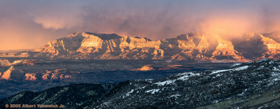 Sunset & Snowstorm