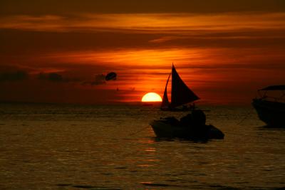 ...to a white sand resort