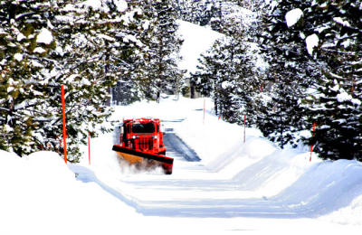 Plowing after a storm