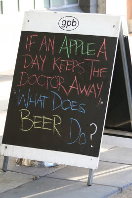 A beer a day....