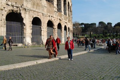 Lena Near Colosseum