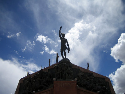 monument for the revolution in humawaca