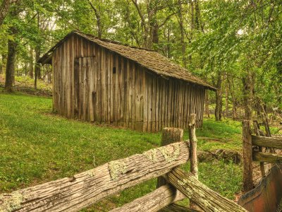 Weathered Storage Shed