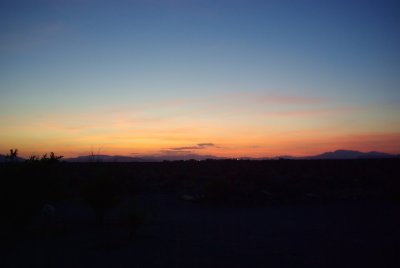 Amargosa Valley at dusk