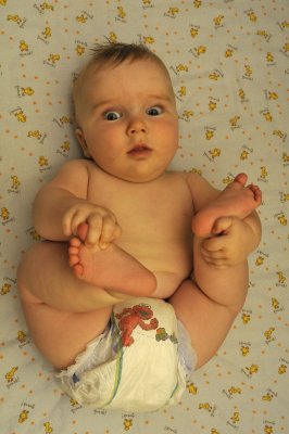 Tenir mes pieds...c'est un jeu d'enfant