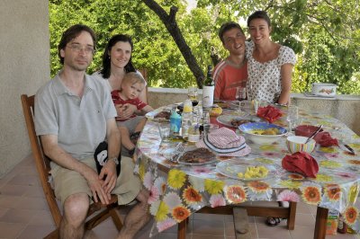 La visite des cousins Cabel  Forcalquier fut bien apprcie