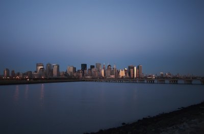 Jersey City & downtown Manhattan