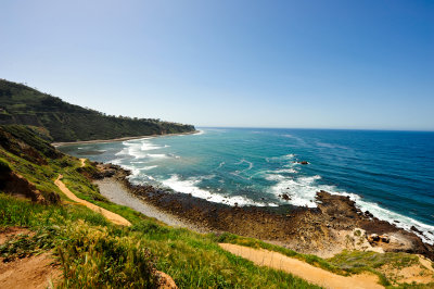 south view of Flat Rock, Malaga Cove in Palos Verdes