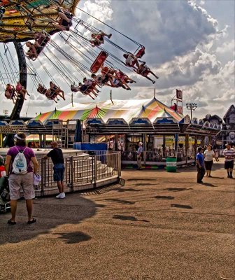 Swinging at the Iowa State Fair