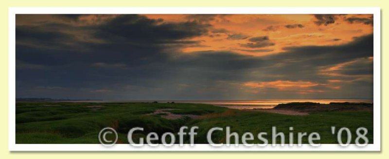 Morecambe Bay sunset (HDR) - Panoramic