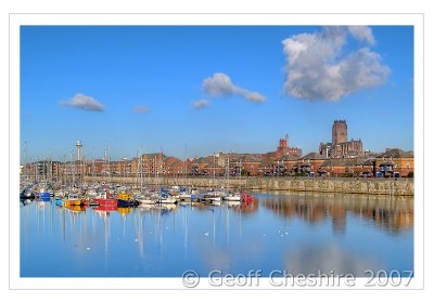 Liverpool Marina from Brunswick Dock (HDR)