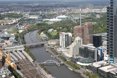 Yarra River from Rialto Tower