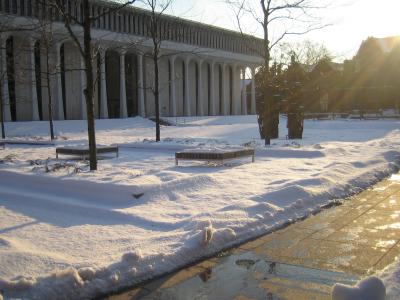 Scuder Plaza, Snow and Sun