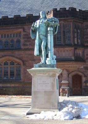 Witherspoon Statue and Snow