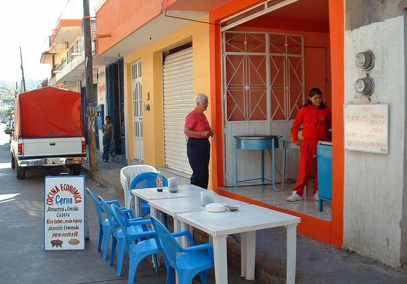 Chilchota- Fonda Cerna eating area