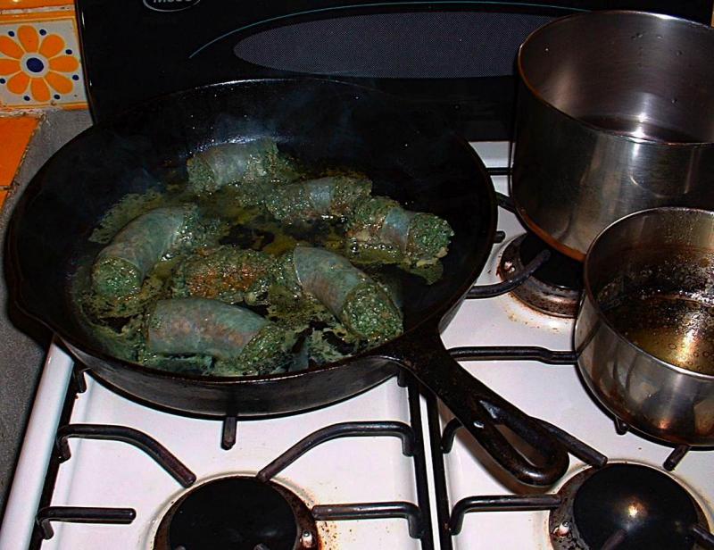 longaniza verde cooking